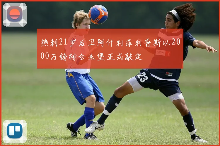 热刺21岁后卫阿什利菲利普斯以2000万镑转会米堡正式敲定